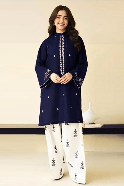 Mah e Rang Two Pc Embroidery Stitched