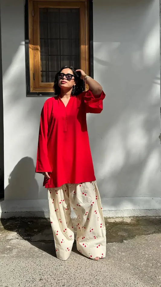 Cherry 2PC Stitched